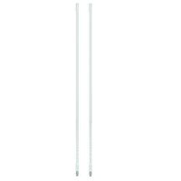 LOT OF 2 ARIES 10818 4` Foot Fiberglass 500 Watt CB Radio Antenna (WHITE)