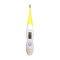 LIEJIE Digital Thermometer, Clinical Professional Body Thermometer Oral Armpit Rectal Thermometer for Baby Children and Adult Fever Thermometer Accurate and Fast Readings Fever Indicator (Yellow)