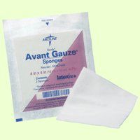 Medline Avant Gauze Sponges-2 inch x 2 inch, 4ply, Sterile 2s,3000/Case