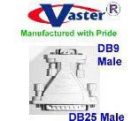 NULL MODEM ADAPTER, DB9 Male to DB25 Male NULL Modem Adapter