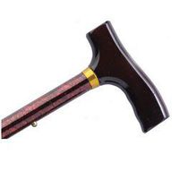 Folding Cane Red Marble Design. This Walking Stick Cane has Push Button Height Adjustment and a Weight Capacity of 250 lbs. Comfortable Fritz Handle for Arthritis sufferers.