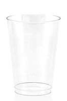 50 Heavy Duty Disposable Cups | 14 oz. Premium Clear Hard Plastic Fancy Glasses for Parties & Weddings (50 Pack) by Bloomingoods