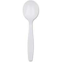 Dixie SH207CT Plastic Cutlery, Heavyweight Soup Spoons, White, 1000 per Carton