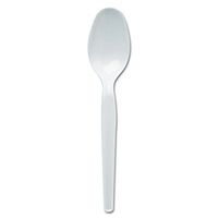 Dixie 5.88" Medium-Weight Polystyrene Plastic Teaspoon by GP PRO (Georgia-Pacific), White, TM217, (Case of 1,000)
