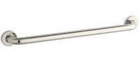KOHLER K-14562-SN Contemporary 24-Inch Grab Bar, Vibrant Polished Nickel