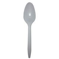 E175002 Empress Medium Weight Teaspoon Polypro White, Dense Pack 1000 / cs