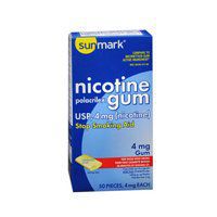Sunmark Sunmark Nicotine Polacrilex Gum Original, Original Flavor 110 each 4 mg(Pack of 2)