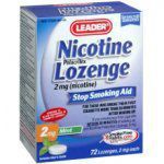 Leader Nicotine Lozenges 2 mg. Mint, 72 ct.