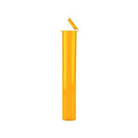 116mm Pre-Roll Doob Tube Squeeze Pop Top 4.5 Inches Orange Translucent (600 Pack) …