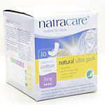 Natracare Natural Ultra Pads with Wings, Long 10 count - 95% Bio-degradable Non-Chlorine Bleached (a) - 2pc