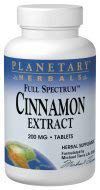 Full Spectrum Cinnamon Extract 200MG Planetary Herbals 60 Tabs