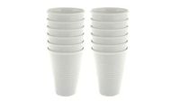 Handi-Ware Bulk Multi-Pack Melamine Blend 6" Wave 18oz Tumblers - Break-Resistant - Indoor/Outdoor Party Cups - Large Gatherings - by Unity (White, 12)