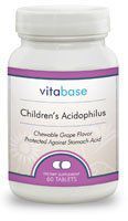 Children's Acidophilus - 60 Chewable Tablets per Bottle (4 Pack)
