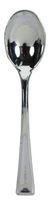 Creative Converting 24 Count Plastic Spoons, Mini, Metallic Silver - 051924