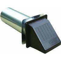 Builders Best 110410 4 Brown Plastic Wide Mouth Hood