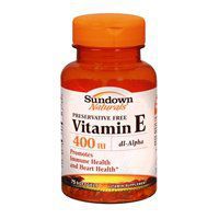 Sundown Naturals Sundown Naturals Vitamin E, 100 caps 400 IU(Pack of 2)