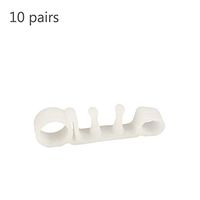 10 Pair Toe Separator, Correct Your Toes Naturally, Great Choice for Fighting Bunions, Claw Toes & Other Foot Conditions, Spa & Pedicures for Men and Women,White