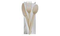 Wrapped Plant Start Cutlery Kit with Napkin (Set of 250)