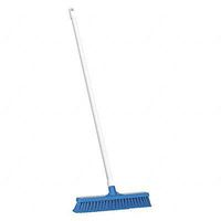 VIKAN Blue Polypropylene Push Broom with Handle