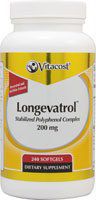 Vitacost Longevatrol Stabilized Polyphenol Complex - 200 mg - 240 Softgels