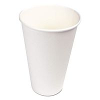 Boardwalk WHT16HCUP Paper Hot Cups, 16 oz, White, 1000/Carton