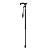 WXL Crutches - Aluminum Alloy Telescopic Slippery Old Man's Walking Stick (Color : Black)