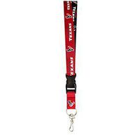 Pro Specialties Group NFL Houston Texans Two-Tone Lanyard, Red/Navy, One Size