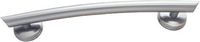 Grabcessories 61033 16-Inch Curved Contemporary Grab Bar with Grips and Anchors, Brushed Nickel