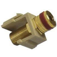 Skywalker Signature Series Keystone Audio Binding Post Insert with Red Band, Ivory