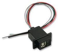 L-COM ECJ504B-UB I/O Connector, USB B, Jack, 4POS, 10IN Wire Leads (1 Piece)