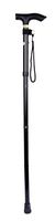DuraCare Premium Adjustable Folding Cane Walking Stick - Black