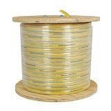 KH Industries FTCB-10/4-130 Flat Festoon Cable, PVC Jacket, 4 Conductor, 10 AWG, 130' Length, Yellow