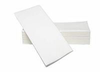 Simulinen Dinner Napkins -White - Decorative Cloth Like & Disposable Large Napkins - Soft, Absorbent & Durable (19"x17" - Box of 60)