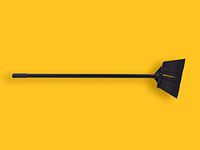 AmazonCommercial Short Lobby Angle Broom, Black - 4-pack