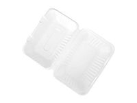 Sugarcane Bagasse Clamshell-Naturally Organic Eco-Friendly Biodegradable&Compostable, Paper&Plastic Alternative 9 inch Lunch Hinged Container(250)