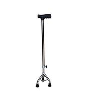 LSY@ Stainless Steel Triangle Crutch Old Man Cane Walker Elderly Three Feet Walking Stick Adjustable Adjustment Height   Non-Slip Abduct
