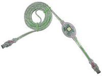 6-pin to 6-pin Firewire 6 Ft cable by Cooler Master Green