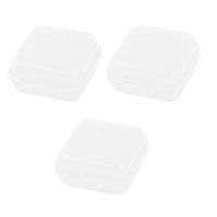 uxcell PP Family 2 Compartments Tablet Pill Organizer Dispenser Box Case 3 Pcs White