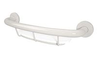 Lifeline Shampoo Shelf Grab Bar - Home Mobility Aid | White