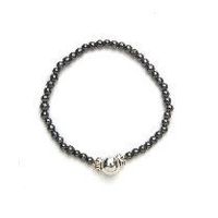 Silver and Black Magnetic Stretch Bracelet (7)