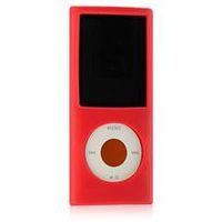 Durable Flexible Soft Silicone Skin Cover Case for Apple Ipod Nano 4th Generation (Red)