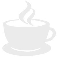 hBARSCI Steaming Coffee Vinyl Decal - 5 Inches - for Cars, Trucks, Windows, Laptops, Tablets, Outdoor-Grade 2.5mil Thick Vinyl - White