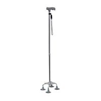 Yadianna Cozy Lightweight Aluminum Cane Vintage Four-Legged Walking Stick Retractable Non-Slip Crutches Walker Non-Slip Walking Stick with Hospital