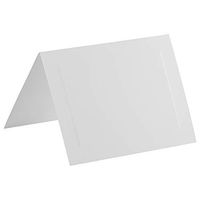 JAM PAPER Blank Foldover Cards - 5 x 6 5/8 (Fits in A7 Envelopes) - White Panel - 100/Pack