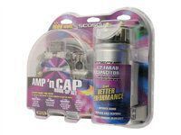 SCOSCHE KPCA4C 1600W 4-Gauge Car Amplifier Install Kit with 0.05F Stiffening Cap