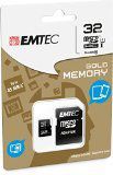 EMTEC 16 GB Class 10 Mini Jumbo Extra MicroSDHC Memory Card with Adapter