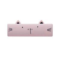 re2chiOngs Household Cleaner Lint Roller,Reusable Foldable Cute Cats Print Clothes Lint Cleaner Hair Remover Roller Brush - Pink