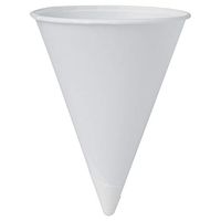 Solo 42BR-2050 4.25 oz White Paper Cone Cups (Case of 5000)