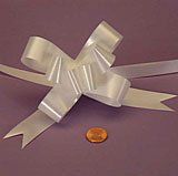 Krafty Klassics 12 Pack of 2" & 4" Colored Butterfly Pull Bows (4", White)