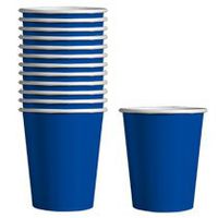 Party Color Paper Cups Blue 9oz 24 Count